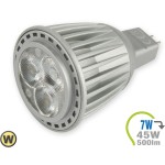 LED Spotlight - 7W GU5.3 Epistar Chip Warm White/4500K/White 38 ° 500 lm